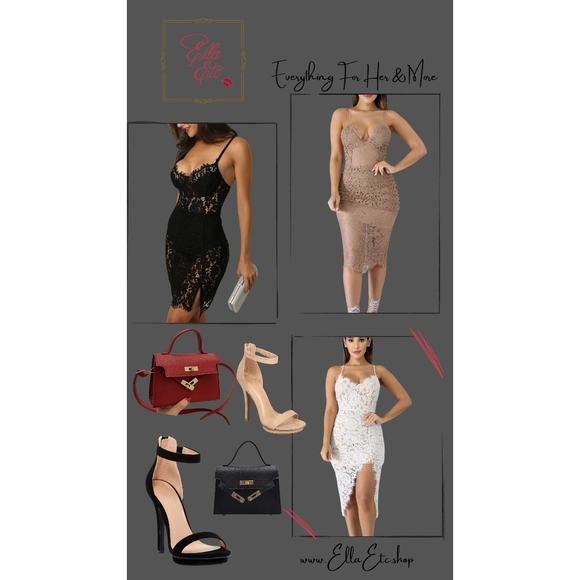 Gitana Black Lace Mini Dress - Picture 11 of 11